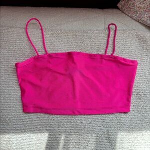 Shein pink crop top